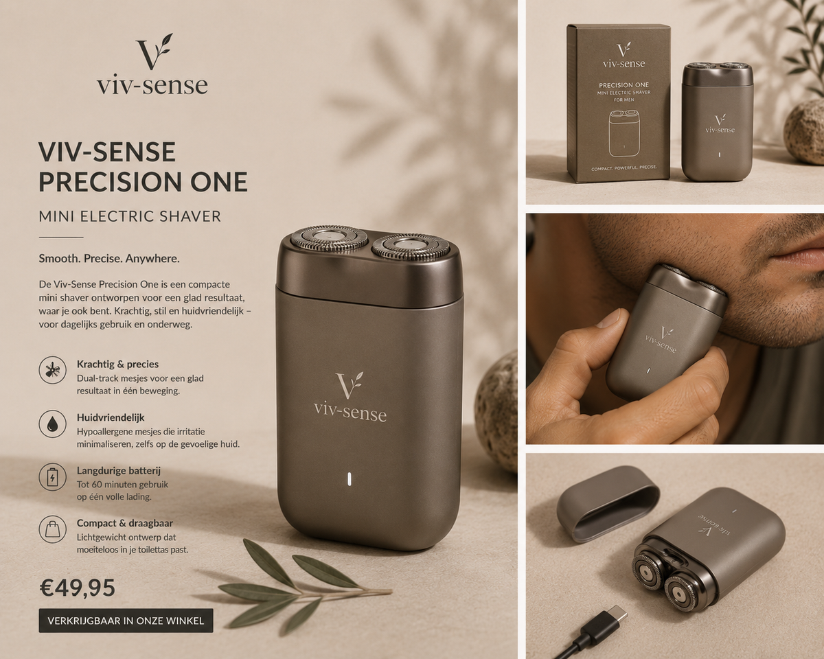 Viv-Sense Precision One | Compact Elektrisch Scheerapparaat